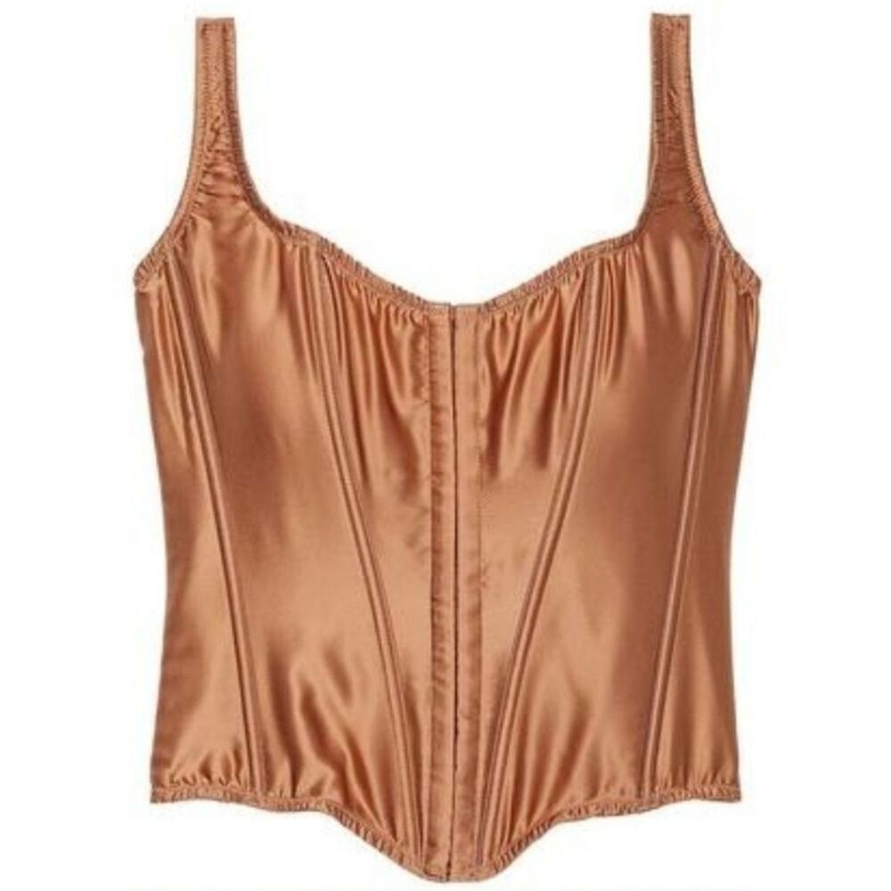 Victoria's Secret | Very Sexy Classic Silk Corset Top Size S Toffee